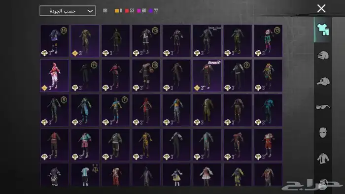 حساب ببجي 22