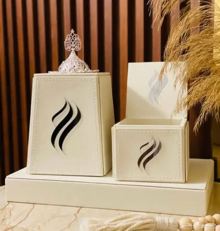 بوكس إكسسوارات مع طقم مبخرة العروسه بالاسم 2