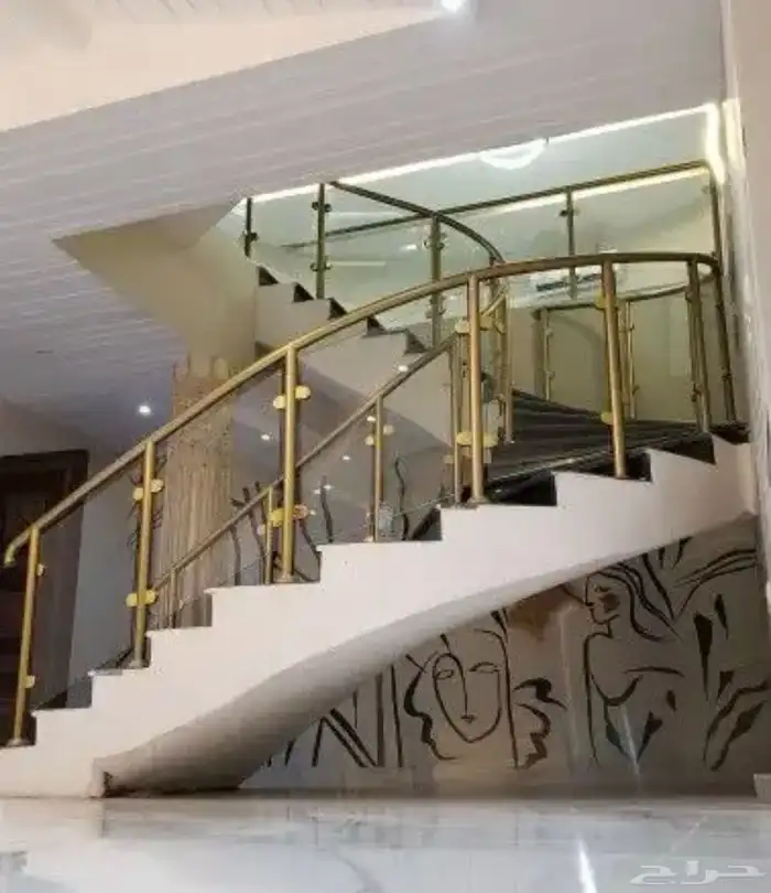 درابزين أستيل زاوية لمسه 0