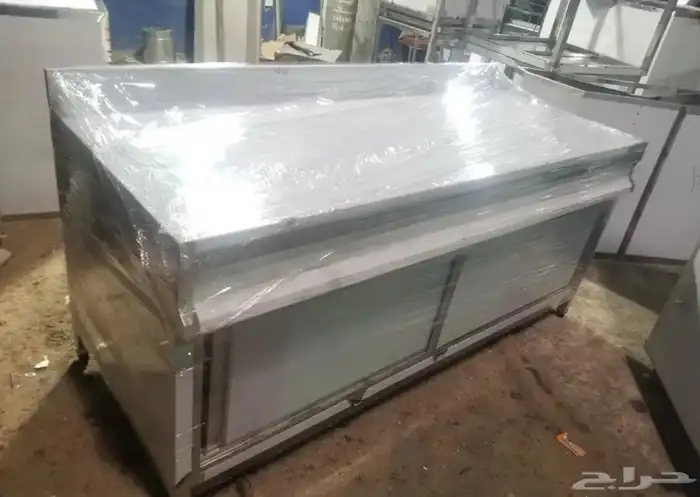 تفصيل طاوله رفوف مداخن مغاسل تجهيز مطاعم استانلس استيل 39