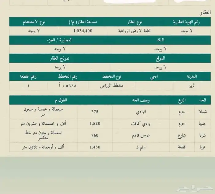 فرصة استثمارية للبيع ارض زراعية مساحة 50 الف ب 150 الف 6