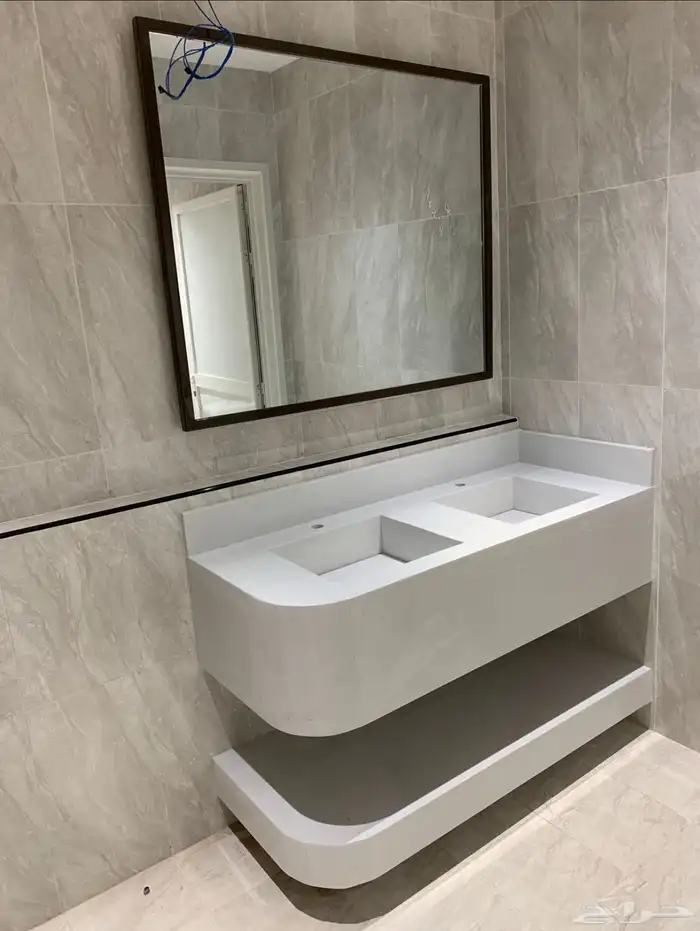 رخام درج مغسلة مغاسل رخام_صناعي 11