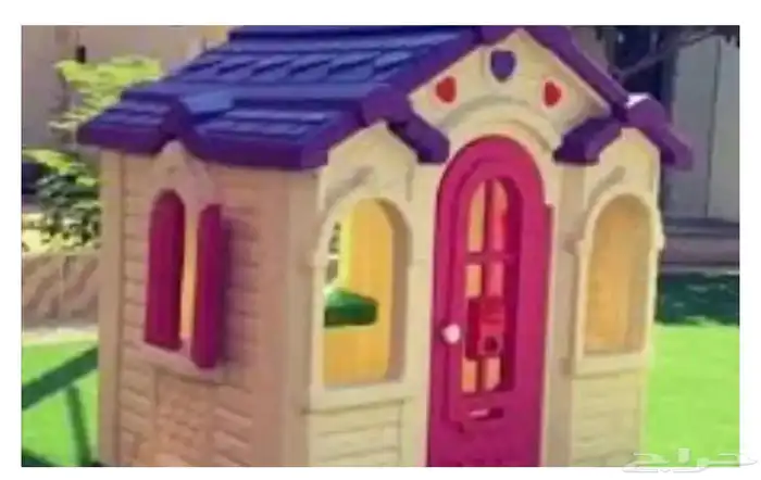 كوخ اطفال مع زحلقه للبيع 0