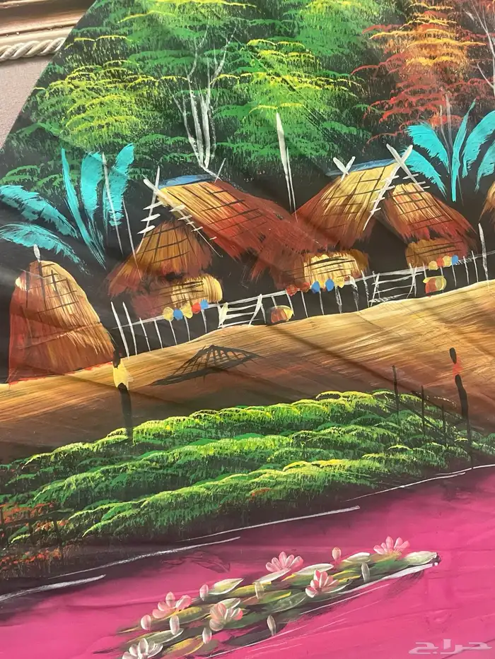 Hand-painted wall fan مرسومة يدويا على مروحة 2