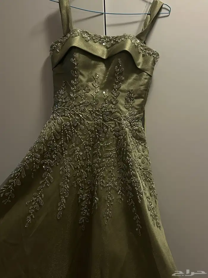 فستان ملكة تفصيل اللون لحمي اوف شولدر استخدام ساعات 4