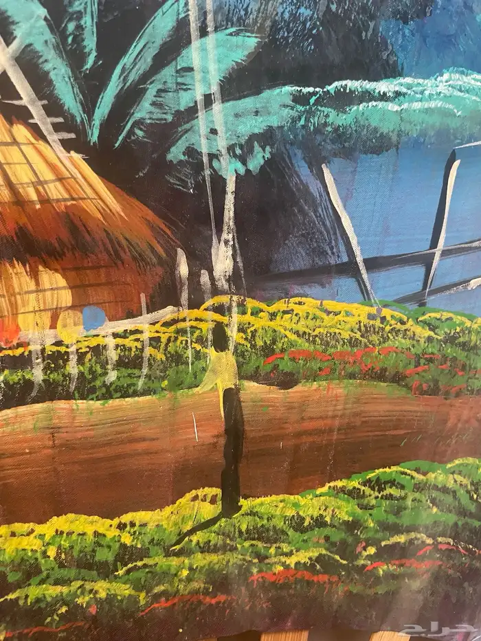 Hand-painted wall fan مرسومة يدويا على مروحة 10