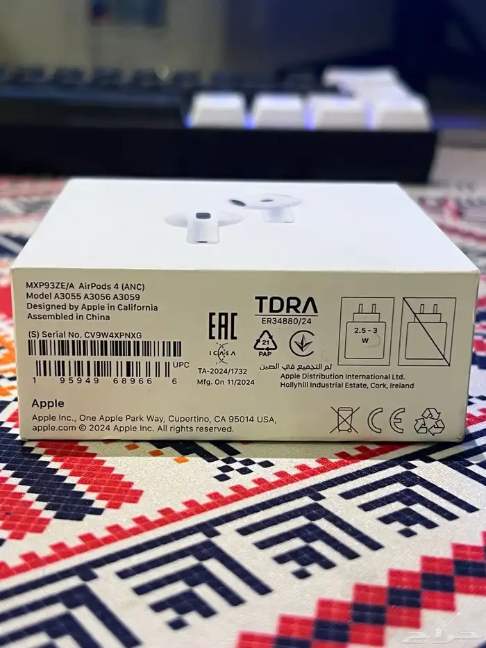 أبل أيربودز 4 (Airpods 4 (ANC 6