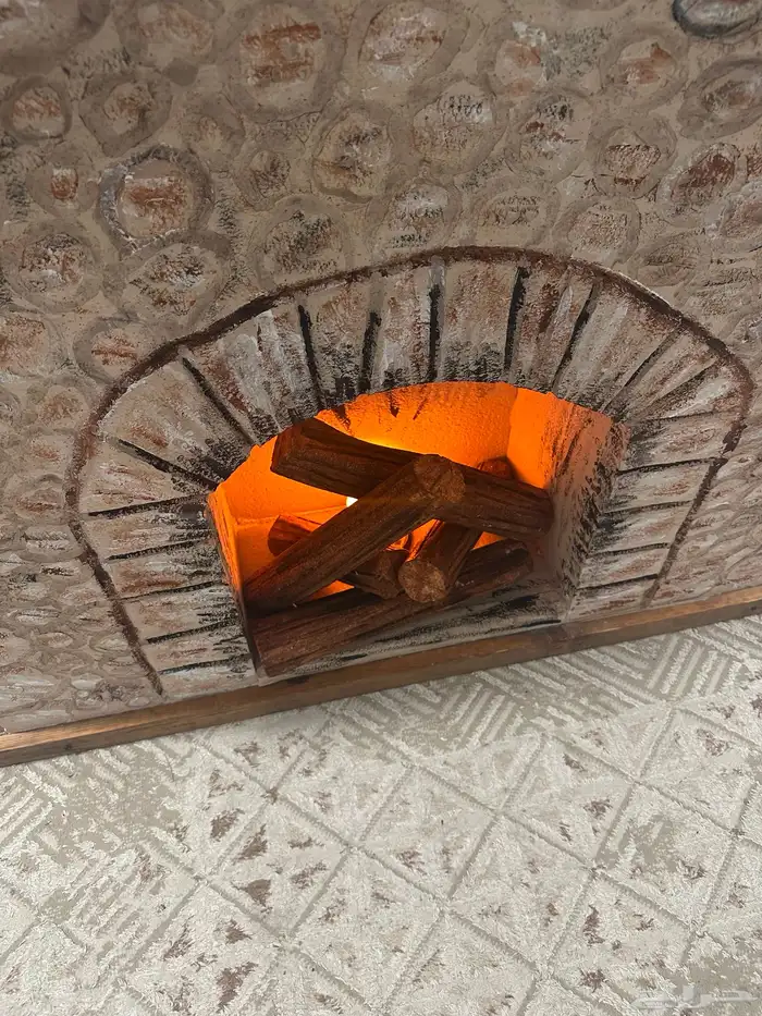 ديكور مدفأه كلاسيكيه بتصميم يدوي 2