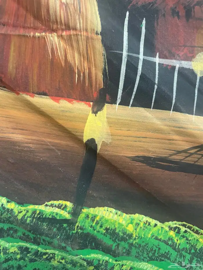 Hand-painted wall fan مرسومة يدويا على مروحة 12