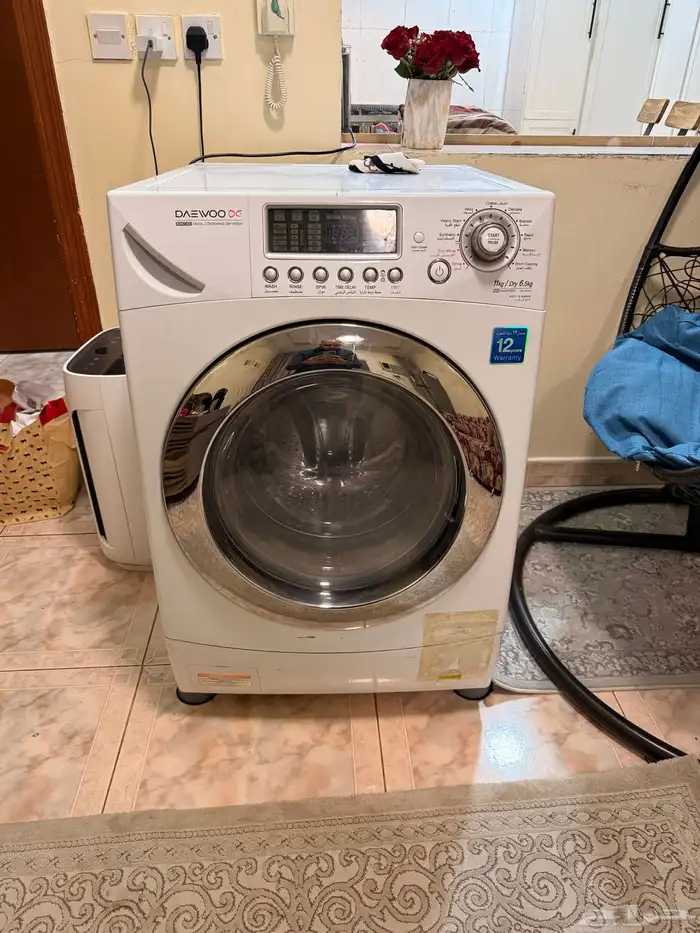 غسالة دايو غسيل وتجفيف 0