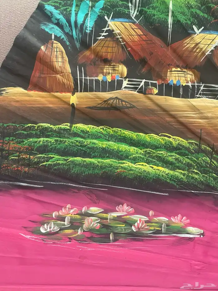 Hand-painted wall fan مرسومة يدويا على مروحة 1