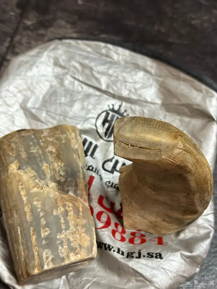 قطعتين قرن جاموس طبيعي للي يبي يقصها 11