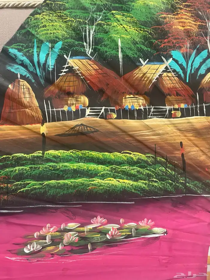 Hand-painted wall fan مرسومة يدويا على مروحة 7