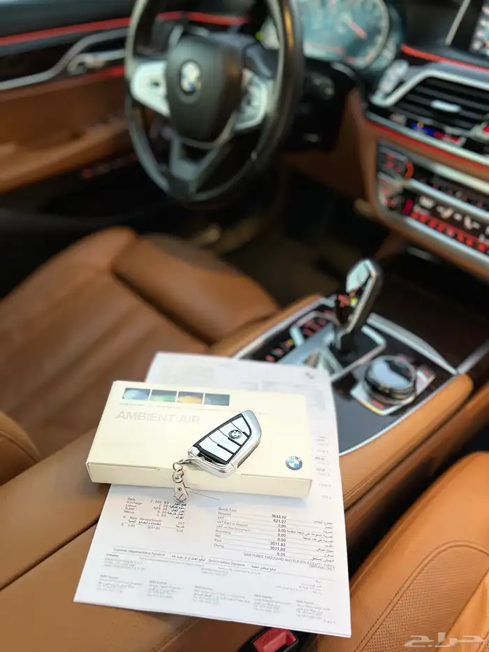 بي ام دبليو 750li ممشى قليل 2016 قمة النظافة بحالة الوكالة 45