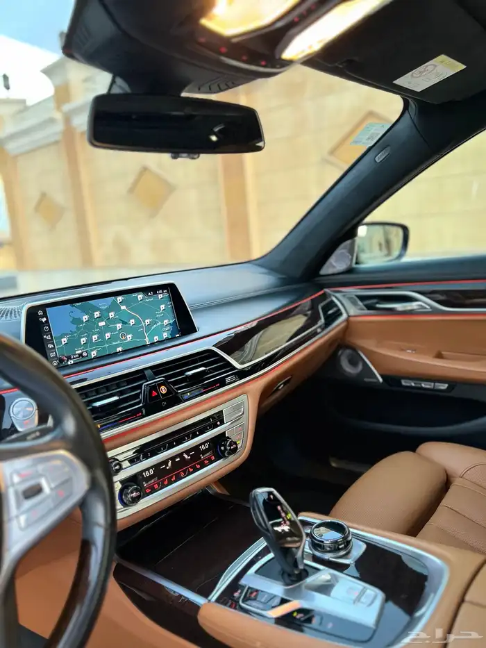 بي ام دبليو 750li ممشى قليل 2016 قمة النظافة بحالة الوكالة 24