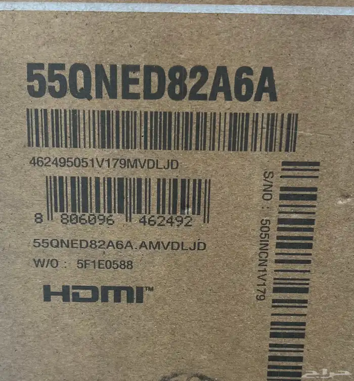 شاشه جديده بالكرتون مقاس 55 نوع LG بالكرتون 0