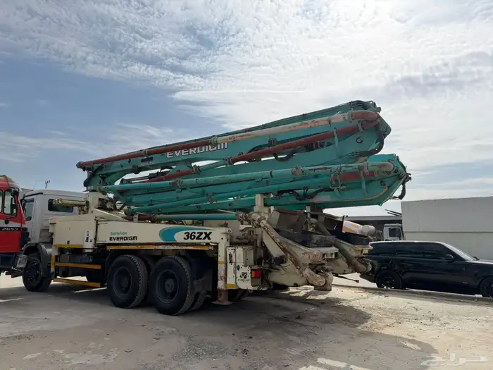 مرسيدس مضخة خرسانه جفالي افردايم مديل 2014 م 36 و 2008 4