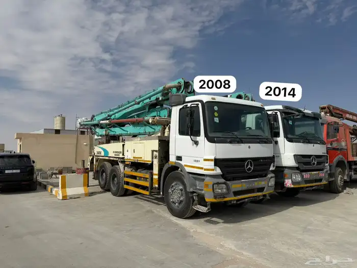 مرسيدس مضخة خرسانه جفالي افردايم مديل 2014 م 36 و 2008 0