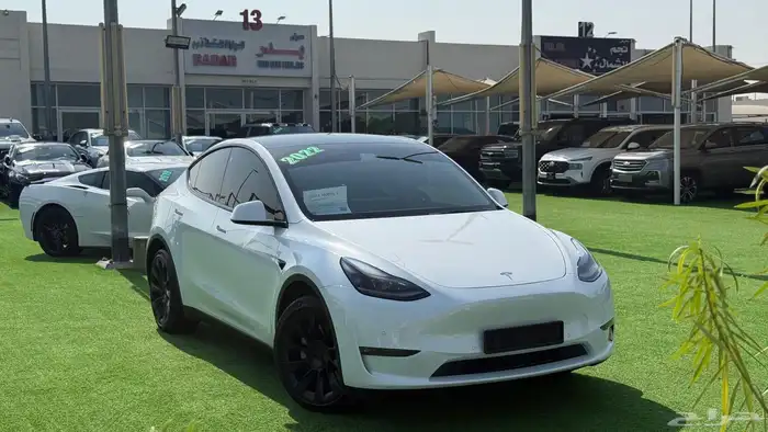 تسلا موديل Y لونق رينج 2022 تحت الضمان بحالة ممتازة 0