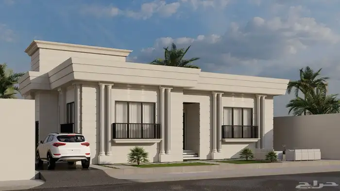 ترميم وتطوير واجهات الفلل   تصميم خارجي 3D 1