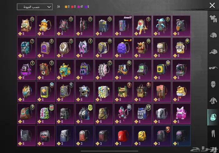 حساب ببجي نادر مستوى83 مع أسم ثلاثي عربي 14