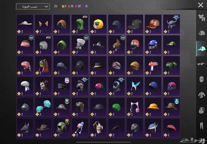 حساب ببجي نادر مستوى83 مع أسم ثلاثي عربي 10