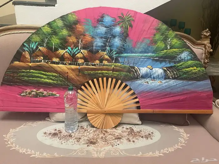 Hand-painted wall fan مرسومة يدويا على مروحة 13