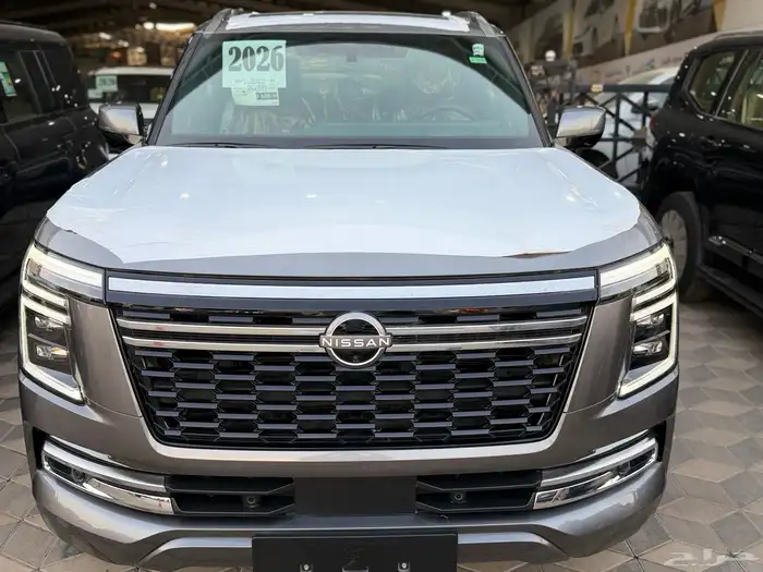 نيسان باترول بلاتينيوم 2026 تنفس طبيعي رمادي نظام 50-50 0