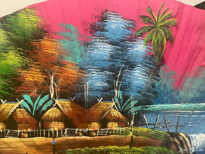 Hand-painted wall fan مرسومة يدويا على مروحة 5