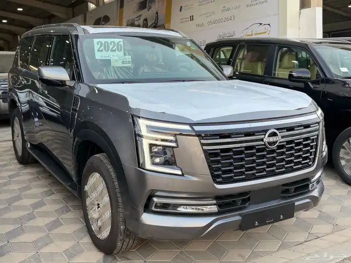 نيسان باترول بلاتينيوم 2026 تنفس طبيعي رمادي نظام 50-50 2