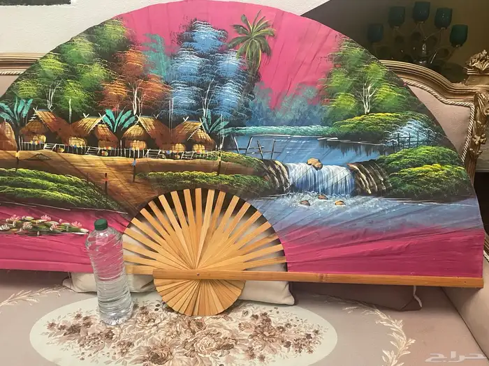Hand-painted wall fan مرسومة يدويا على مروحة 9