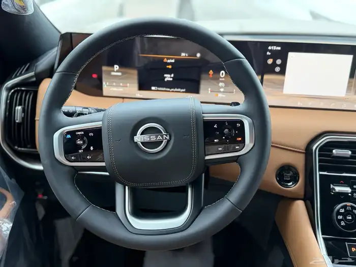 نيسان باترول بلاتينيوم 2026 تنفس طبيعي رمادي نظام 50-50 16