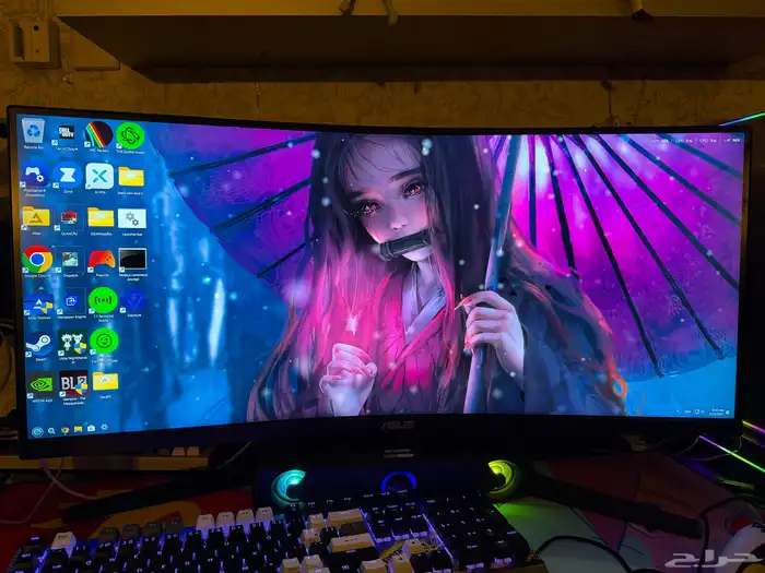 شاشة asus قيمنق 0