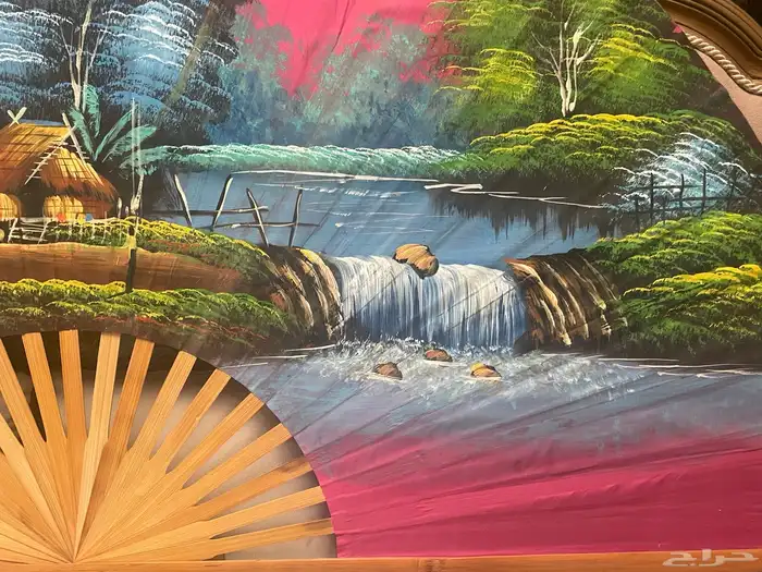 Hand-painted wall fan مرسومة يدويا على مروحة 4