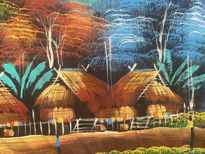 Hand-painted wall fan مرسومة يدويا على مروحة 6