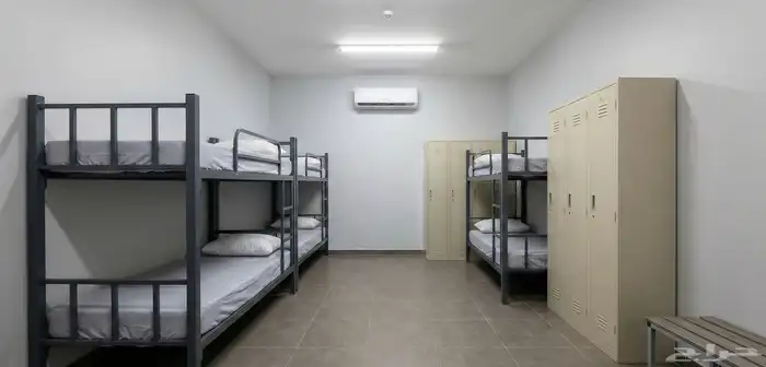 سكن عماله مشترك شامل كهرباء وماء ونظافه ورقابه ووجبات 3