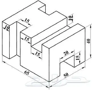 رسم هندسي دراونق لكلية الجبيل بالجبيل الصناعية 4