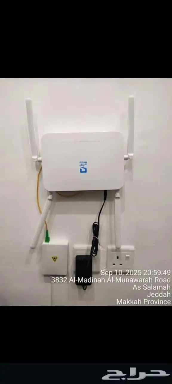 انترنت منزلي الياف بصرية فايبر 6