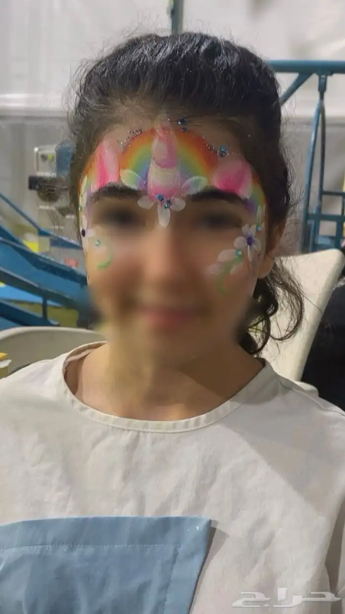 رسم على الوجه(رسامه) 5