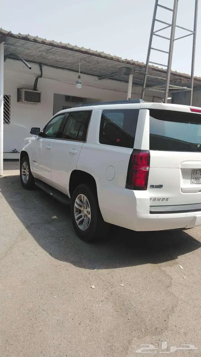 شيفروليه تاهو 2018 دبل ابيض عداد 200 الف كم بودي وكاله 0