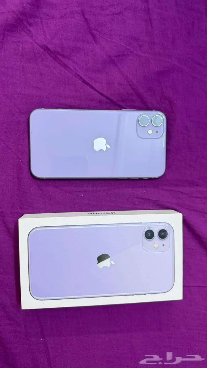 ايفون 11 العادي نظيف جدا لون موف بنفسجي 2