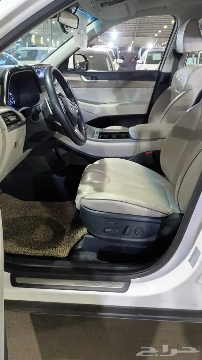 هيونداي باليسيد ابيض 2021 بنزين بطاقة جمركية وارد كوريا 11