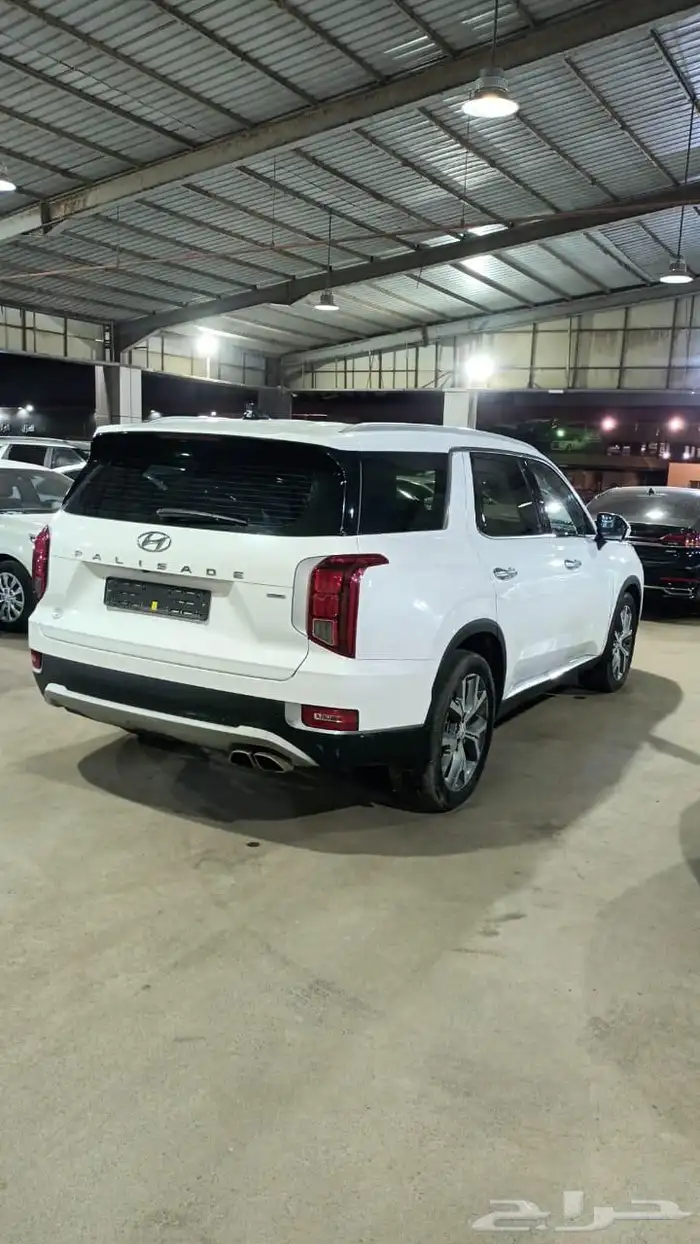 هيونداي باليسيد ابيض 2021 بنزين بطاقة جمركية وارد كوريا 6