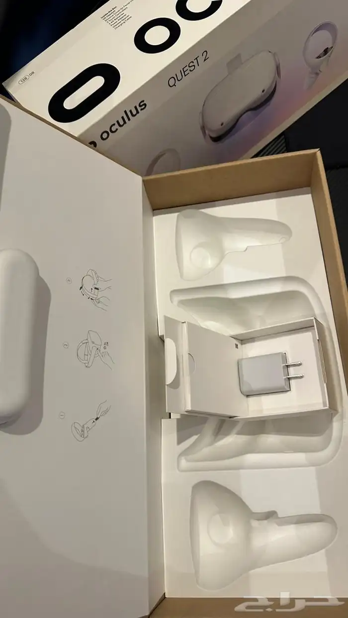 نظارة الواقع الافتراضي oculus quest 2 مع سلك بطول 20 قدم 12