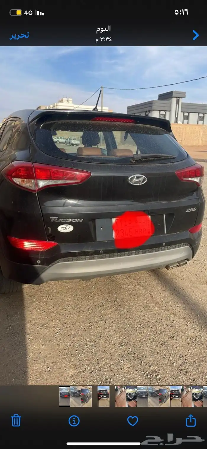 هيونداي توسان ديزل موديل 2018 نظيفة 3