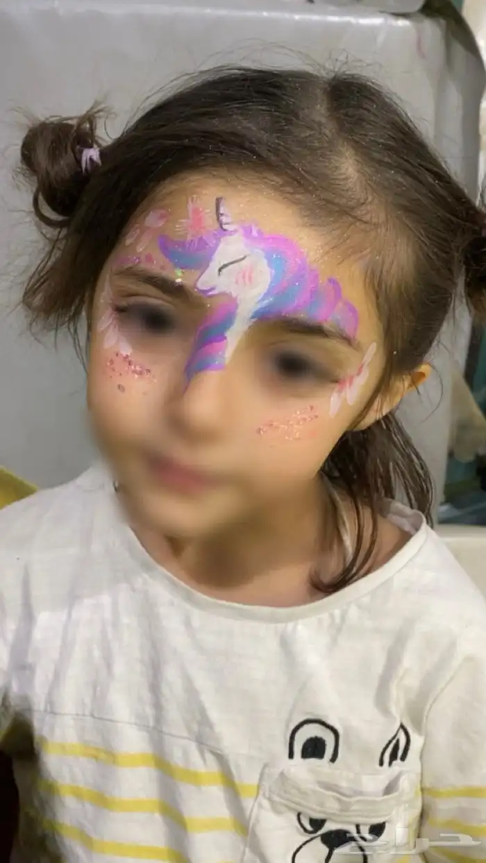 رسم على الوجه(رسامه) 4