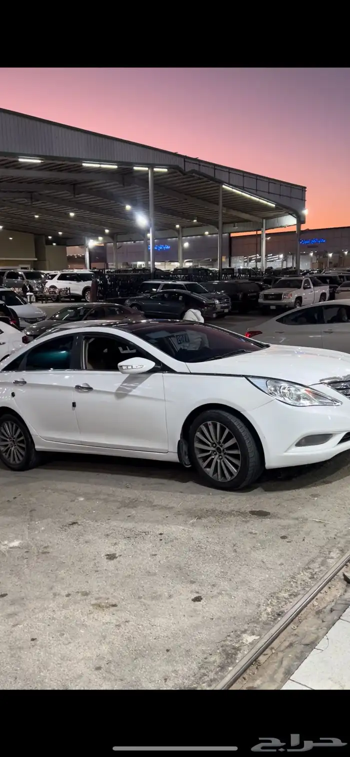 سياره سوناتا فل كامل ابيض 2011 2