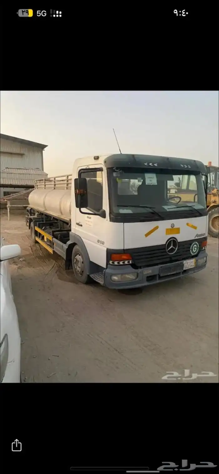 مرسيدس صهريج عادي موديل 2005 4