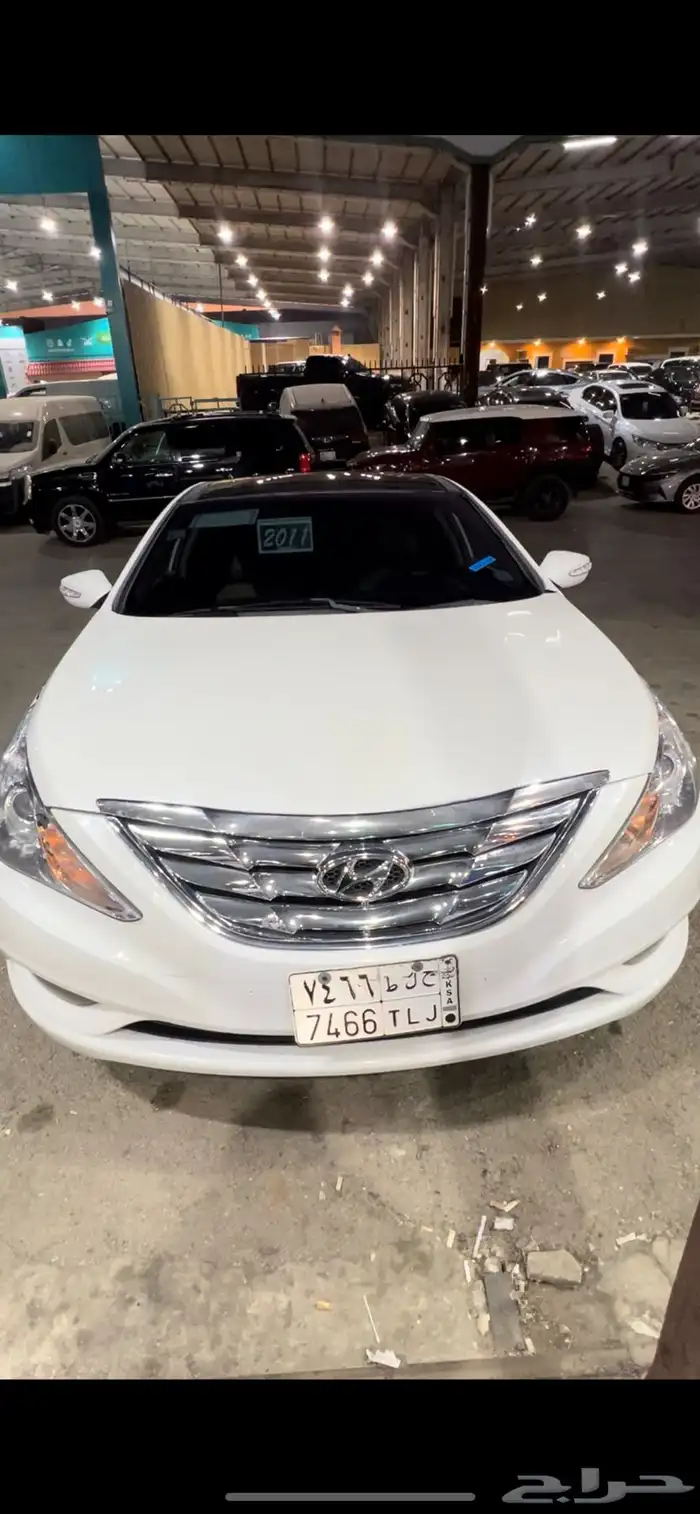 سياره سوناتا فل كامل ابيض 2011 0