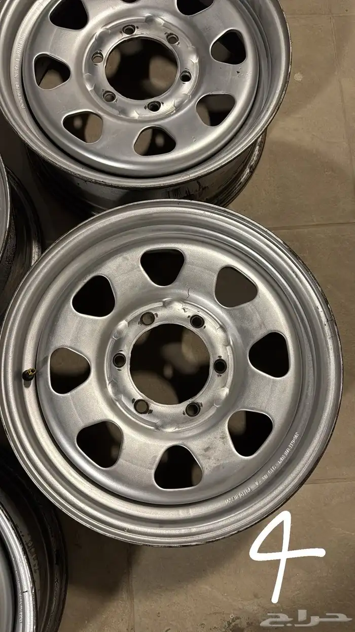 جنوط باترول 2005 ستاندر اصلية نظيفة مقاس 16 ست بلوط 3